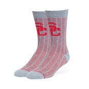 USC Trojans Men's 47 Brand Cardinal SC Interlock Herringbone Watson Flat Knit Sock